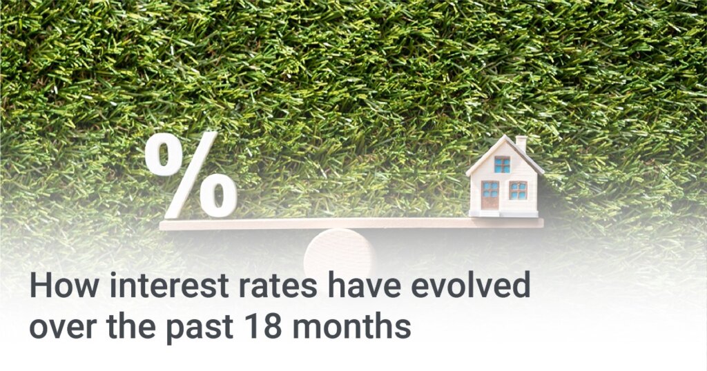 How interest rates have evolved over the past 18 months