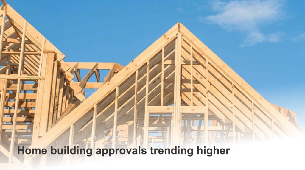 Home building approvals trending higher